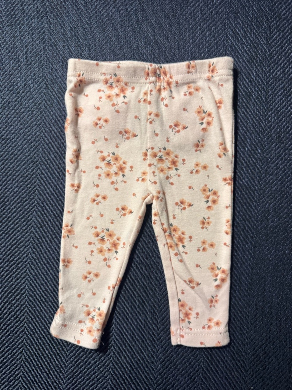 3 Month Pink Floral Leggings - Soft Everyday Stretch